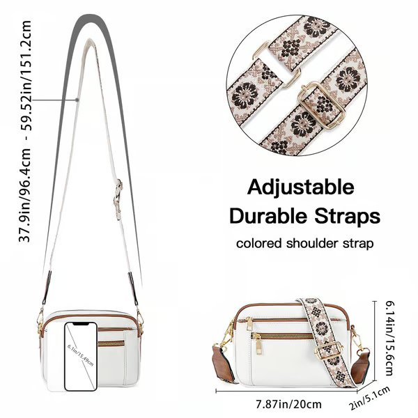 š„Handmade Colorful Straps Crossbody Leather Bags & Purseš