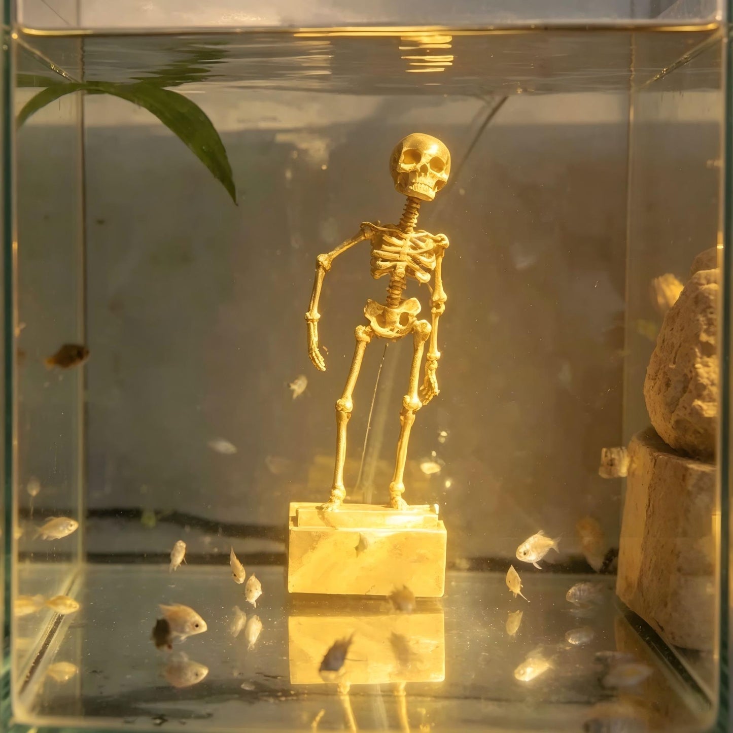 š„Aquarium Dancing Skeleton Decorš„