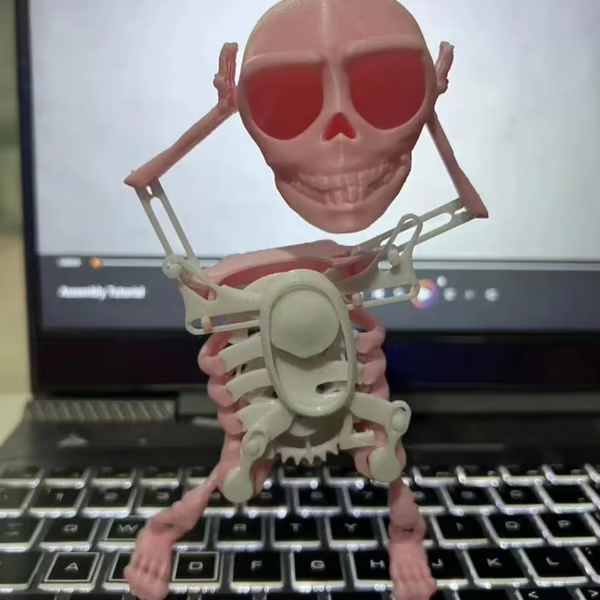 Dancing and Swinging 3D Skull Toy π