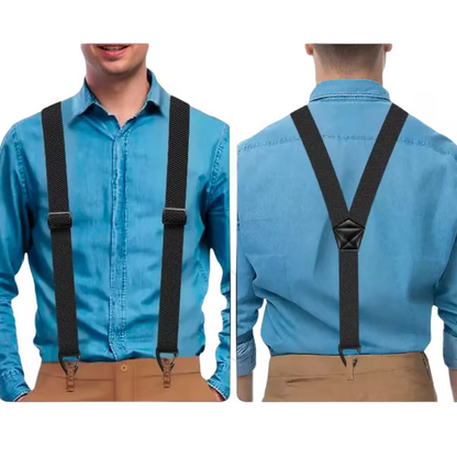 📢Men's X-Back Suspenders with Hook Clips