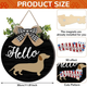 16pcs Interchangeable Dachshund Sign Dog Welcome Sign