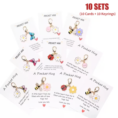 ✨Crafted by Hand-20 Sets Hug Favors(🦋Butterfly, Ladybird, Flower, Bee)