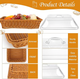 🍞 Large Handwoven Rattan-Style Bread Basket with Clear Acrylic Lid