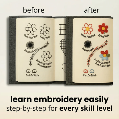 🧵DIY Embroidery Stitch Book