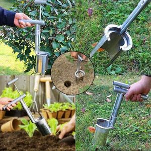 Plant and fruit tree seedling transplanter