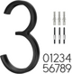 5" Floating Stainless Steel Address House Number