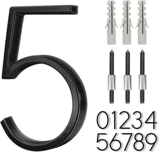 5" Floating Stainless Steel Address House Number