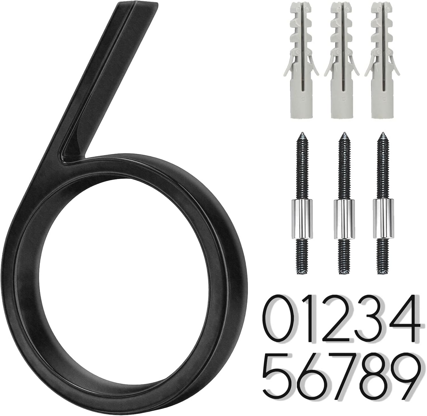 5" Floating Stainless Steel Address House Number