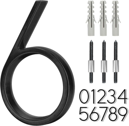 5" Floating Stainless Steel Address House Number