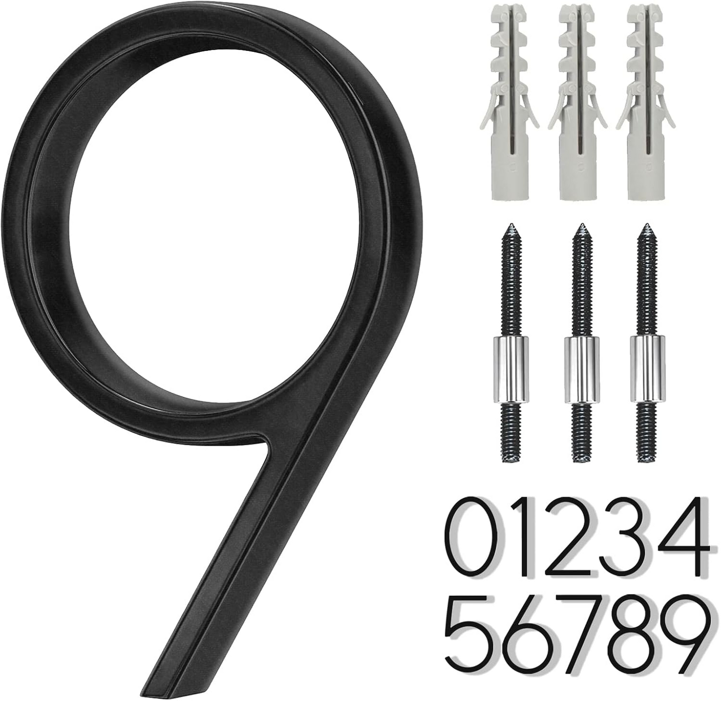 5" Floating Stainless Steel Address House Number