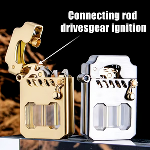 🔥 Mecha Metal Rocker Lighter