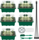 🌱 Adjustable Humidity Seed Starter Trays with Grow Light