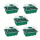 🌱 Adjustable Humidity Seed Starter Trays with Grow Light