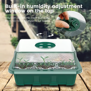 🌱 Adjustable Humidity Seed Starter Trays with Grow Light