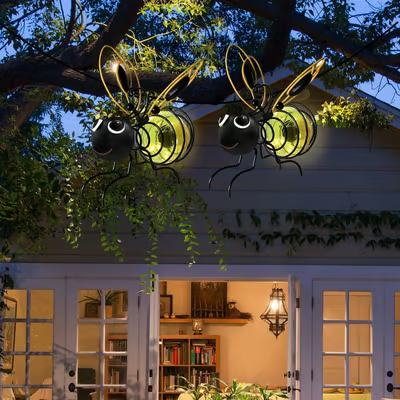 🐝Outdoor Hanging Solar Bee Light - Perfect gift for plant lovers moms or literally anyone who smiles ❤️
