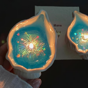 💙✨Firework Seashell Candle