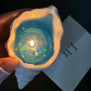 💙✨Firework Seashell Candle