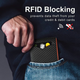 Mens Slim Wallet RFID Blocking