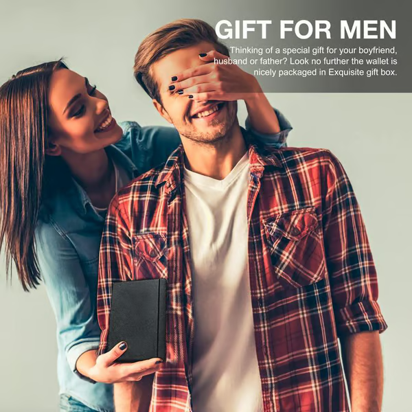 Mens Slim Wallet RFID Blocking