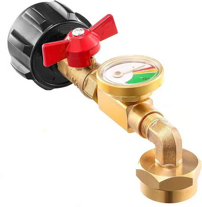 Top-Rated Propane Refill Elbow Adapter with Tank Gauge