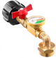 Top-Rated Propane Refill Elbow Adapter with Tank Gauge