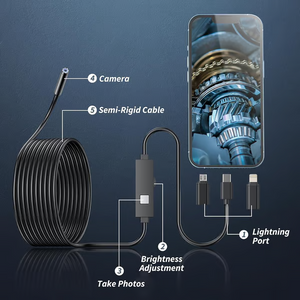 🔎 Plug-and-Play Endoscope Camera – Compatible with Android & iPhone & ipad for Direct Connection