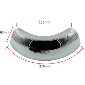 Wide angle parabolic mirror Be aware of the road