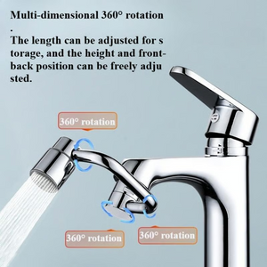 🚰 Upgrade Your Washing Routine - 49% OFF - ✨ TTZZ 1440° Rotatable Faucet Aerator Extension - For Effortless, All-Angle Control!
