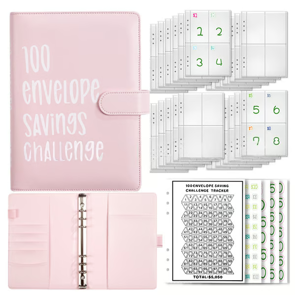 🔥🤑✉️100 Envelope Savings Challenge Book