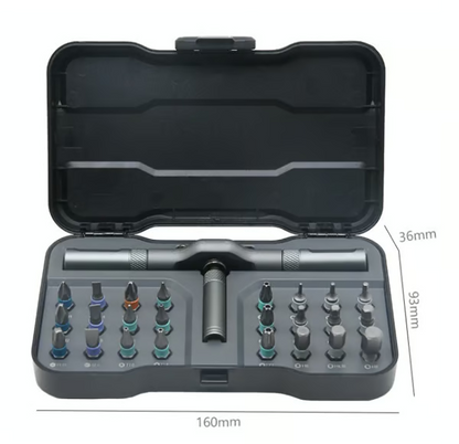 🔥🔥24 in 1 DlY Screwdriver Set Magnetic Compact and Portable Ratchet Screwdriver