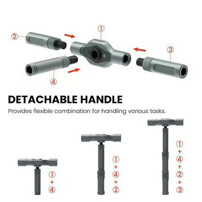 🔥🔥24 in 1 DlY Screwdriver Set Magnetic Compact and Portable Ratchet Screwdriver