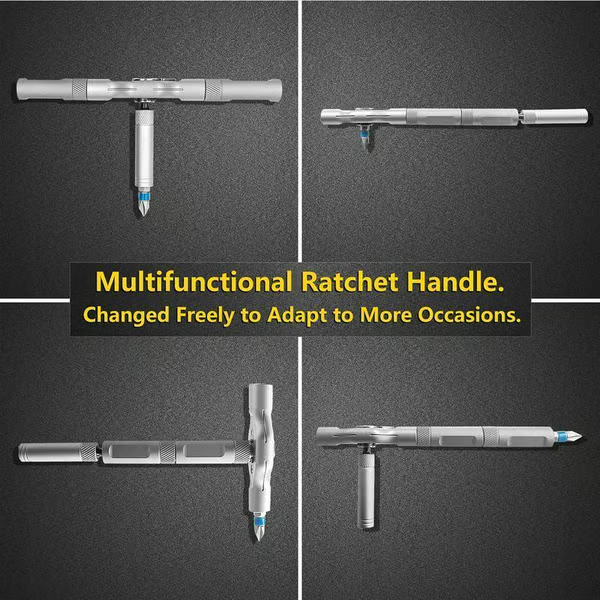 🔥🔥24 in 1 DlY Screwdriver Set Magnetic Compact and Portable Ratchet Screwdriver