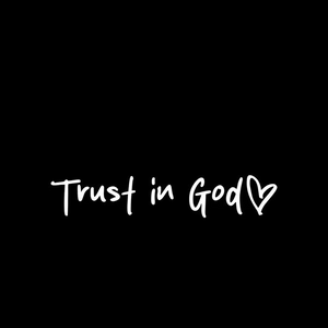 2pcs Trust in God Car Rearview Mirror Sticker, Car Rearview Mirror Decal, Inspirational Vinyl Sticker, Ideal Christian Gift