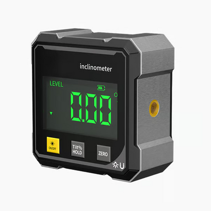 4-Side Magnetic Digital Angle Gauge with Laser