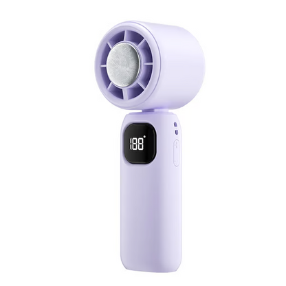 🔥🔥 3 in 1 Mini Handheld Cooling Fan , 100 Speed Wind Power & Ice Cooling Function