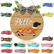 16pcs Interchangeable Dachshund Sign Dog Welcome Sign