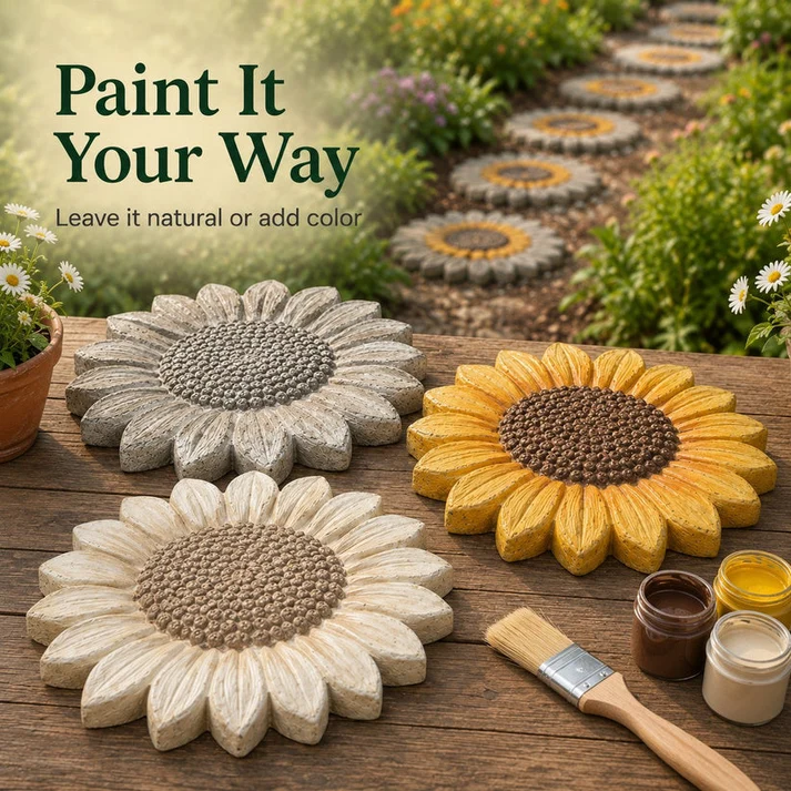 ✨Create Your Own Garden Art - Reusable Mold for Stepping Stones
