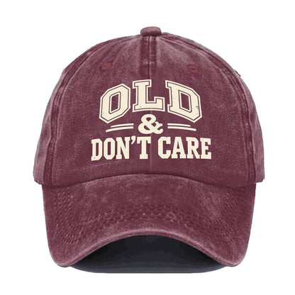 🔥Vintage Distressed"OLD & DON'T CARE"Cap
