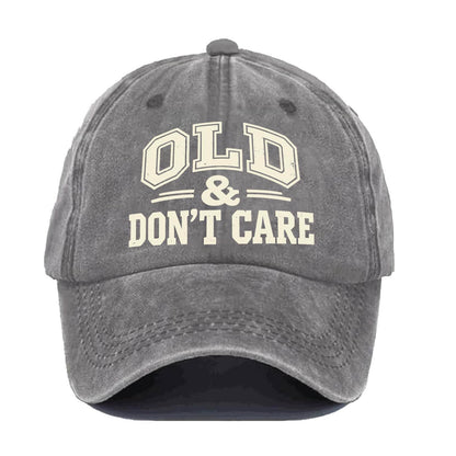 🔥Vintage Distressed"OLD & DON'T CARE"Cap