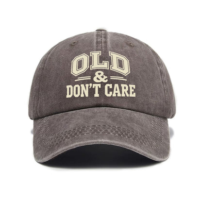 🔥Vintage Distressed"OLD & DON'T CARE"Cap