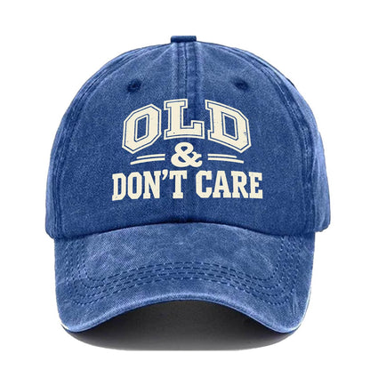 🔥Vintage Distressed"OLD & DON'T CARE"Cap