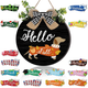 16pcs Interchangeable Dachshund Sign Dog Welcome Sign