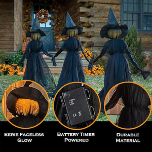🎃2025 Halloween Sale 🧙‍♀️Lighted Halloween Witch Stakes