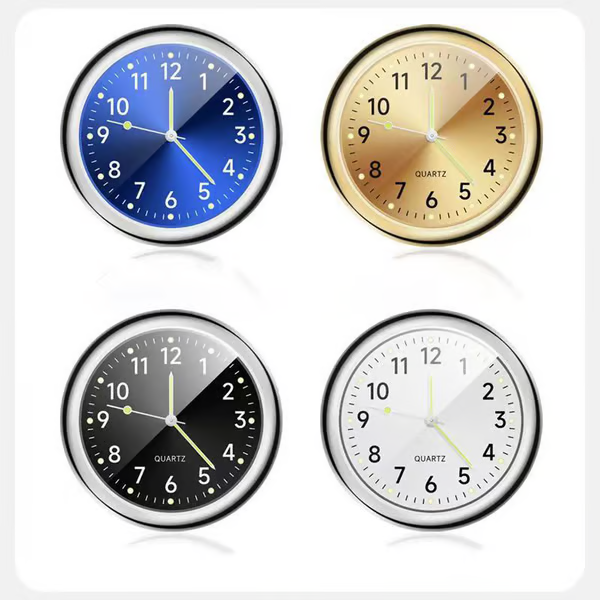 🔥Vintage gift-Luminous decoration mini clock for car/motorcycle/Sewing machine