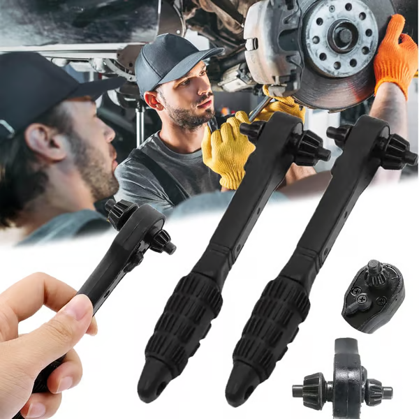 🔥2 in 1 Drill Chuck Ratchet Spanner