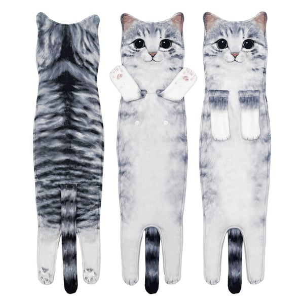 🎁 Early Christmas Sale 🎅 Funny Cat Hand Towels