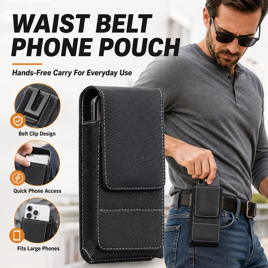 📱 Hands-Free Waist Phone Pouch - Keep Your Phone Safe & Accessible Wherever You Go