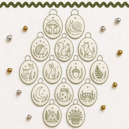🧵Beginner-Friendly DIY Heirloom Oval Embroidery Ornament Kit Collection | Complete Kit with All Tools & Step-by-Step Guide Included 💕