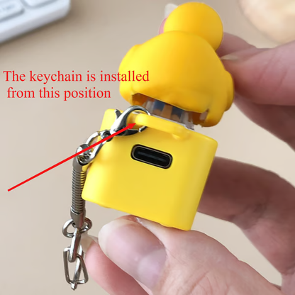 Frog Croaking Fidget Toy - Rechargeable Frog Croaking Keychain