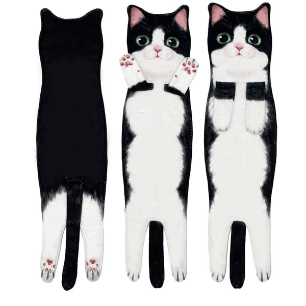 🎁 Early Christmas Sale 🎅 Funny Cat Hand Towels